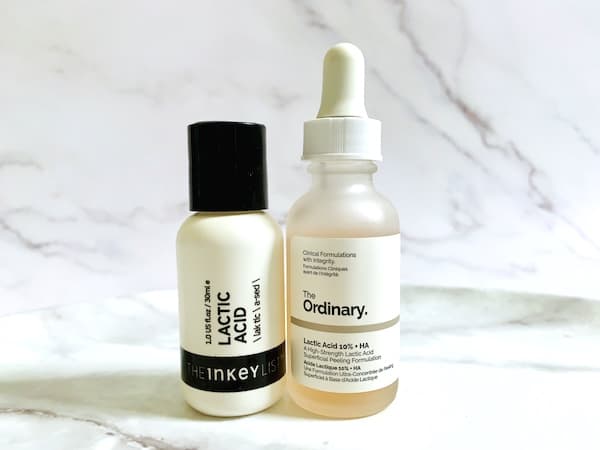 The Inkey List Lactic Acid Serum vs The Ordinary Lactic Acid 10% + HA