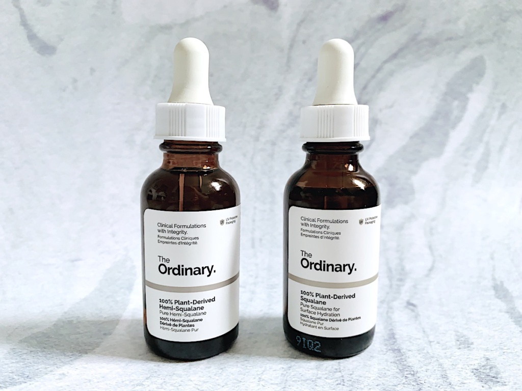 The Ordinary 100% Plant-Based Hemi-Squalane and The Ordinary 100% Plant-Based Squalane 