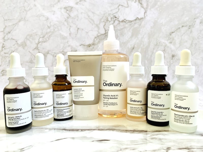 The Ordinary Serums, Toner and Treatments for Acne Scars