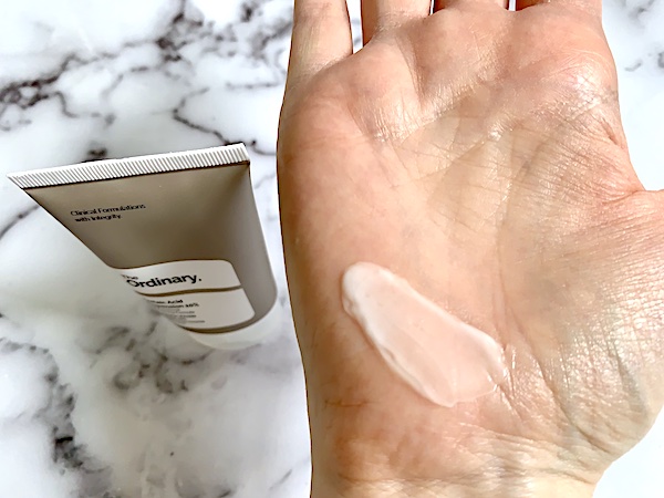 The Ordinary Azelaic Acid Suspension 10% sampled on hand