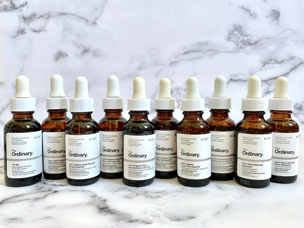 The Ordinary Face Oils: no conflicts.