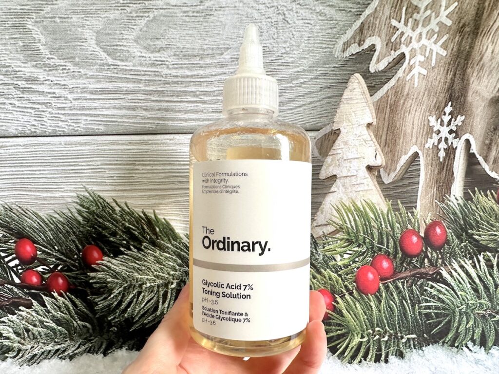 The Ordinary Glycolic Acid 7% Toning Solution, handheld.