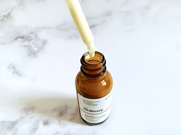 The Ordinary Granactive Retinoid 2% Emulsion sampled with dropper