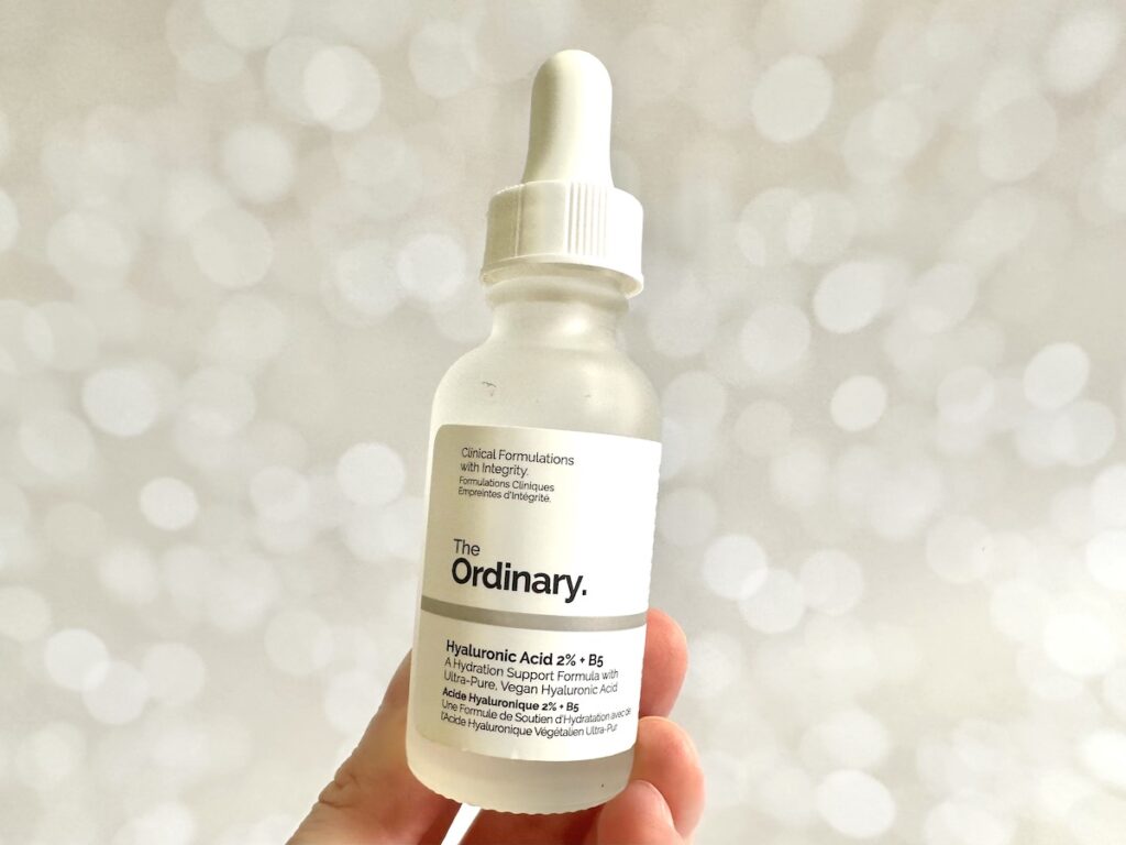 The Ordinary Hyaluronic Acid 2% + B5, handheld.