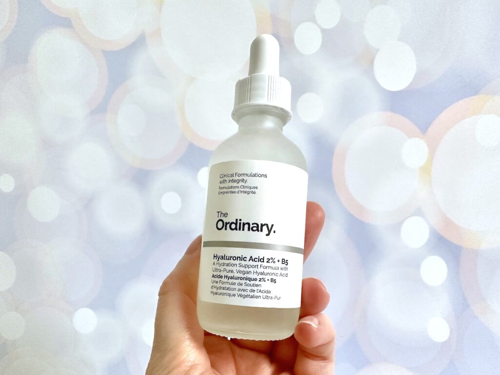 The Ordinary Hyaluronic Acid 2% + B5, handheld.