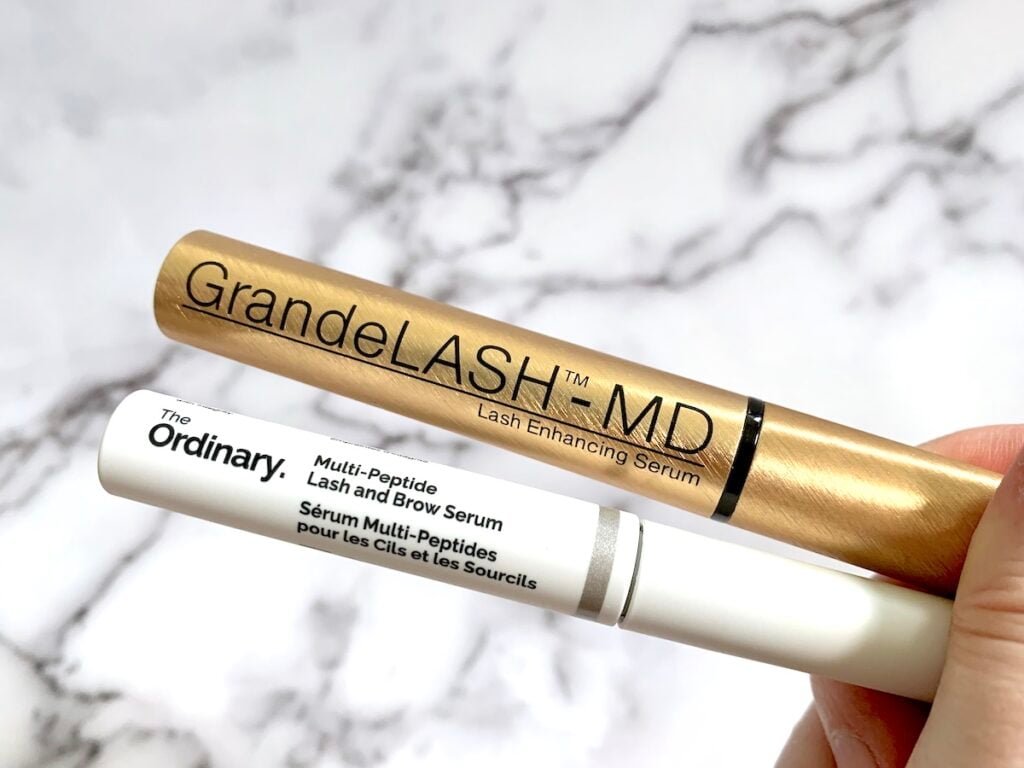 The Ordinary Multi-Peptide Lash and Brow Serum and GrandeLash-MD Lash Enhancing Serum