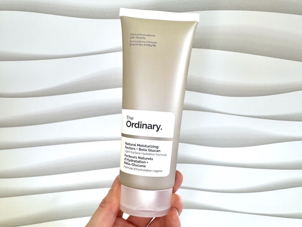 The Ordinary Natural Moisturizing Factors + Beta Glucan, handheld.