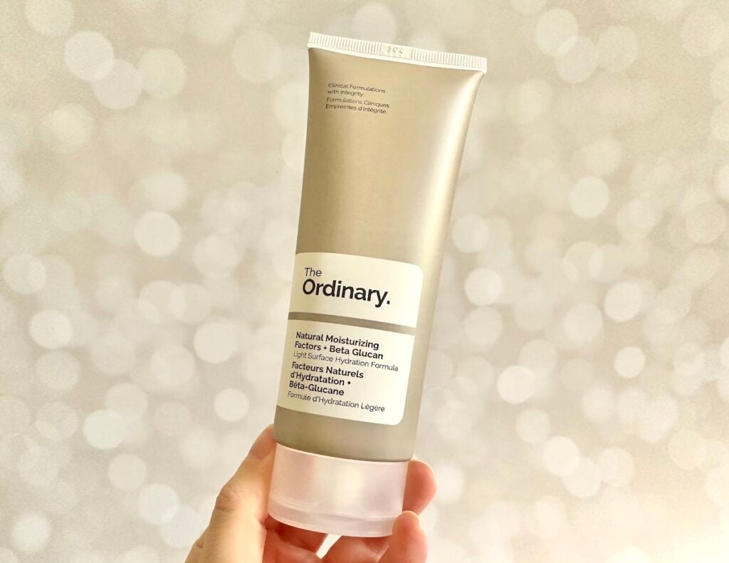 The Ordinary Natural Moisturizing Factors + Beta-Glucan, handheld.