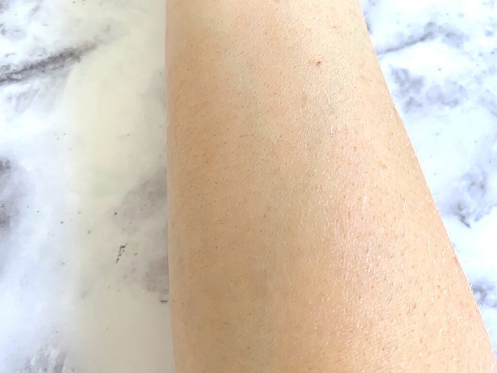 The Ordinary Pycnogenol serum absorbed on arm.