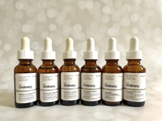 Six The Ordinary Retinol and Retinoid Serums.