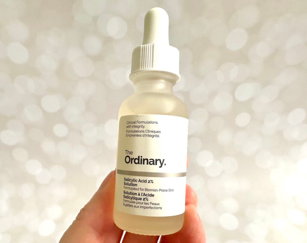 The Ordinary Salicylic Acid 2% Solution, handheld.