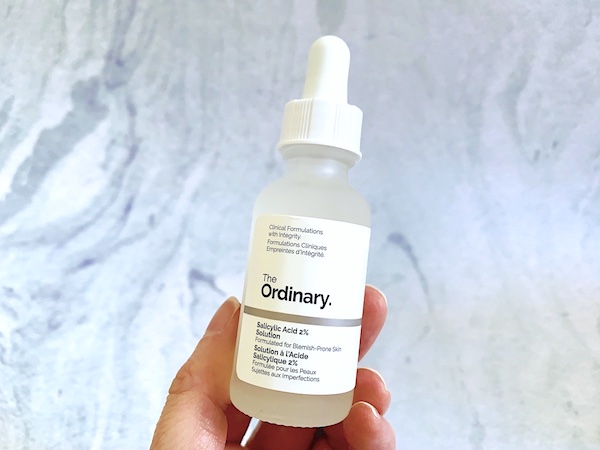 The Ordinary Salicylic Acid 2% Solution hand held