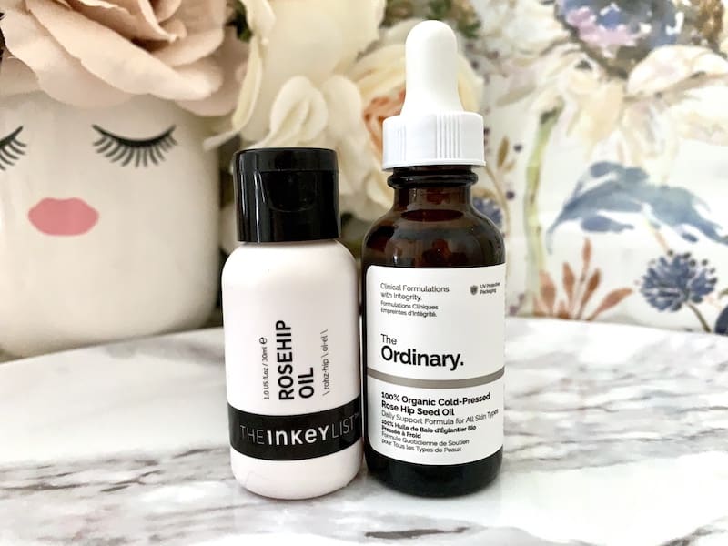 The Inkey List and The Ordinary Rosehip Oil