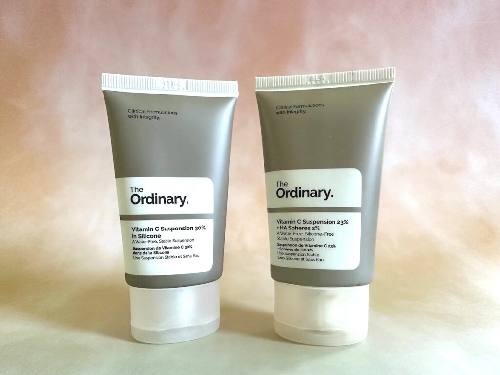 The Ordinary Vitamin C Suspension 30% and The Ordinary Vitamin C Suspension 23% + HA.