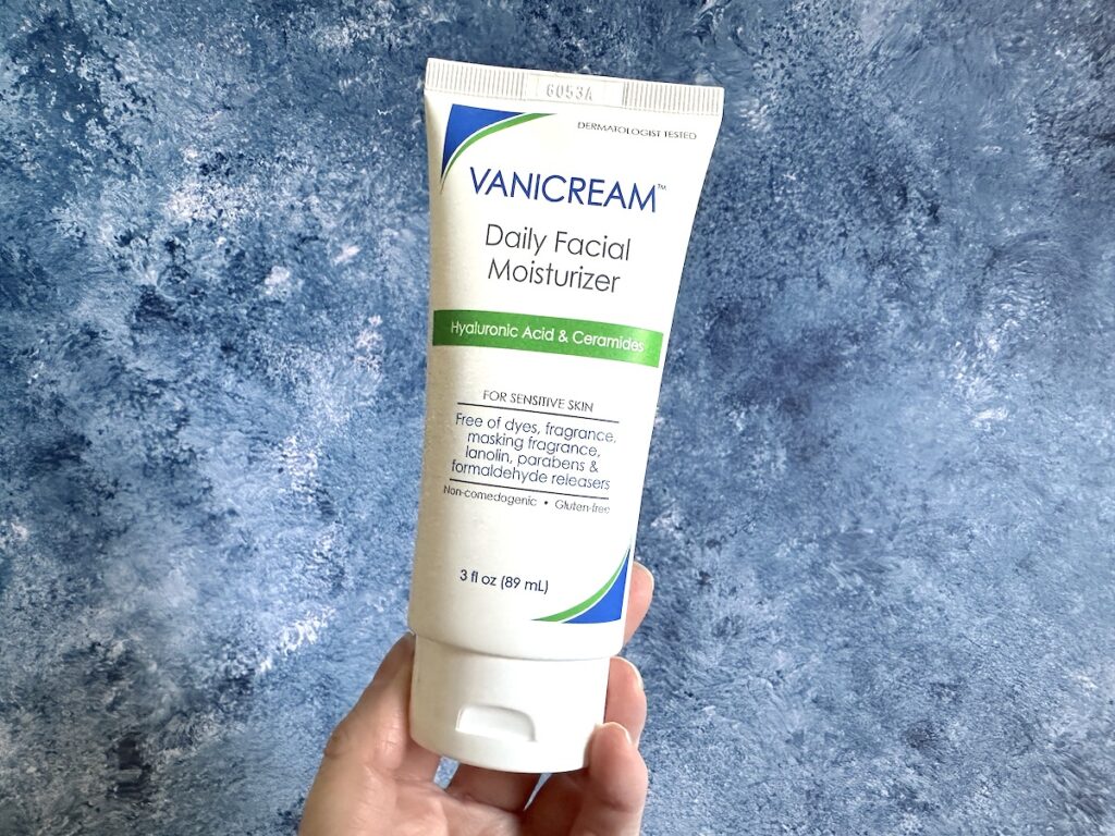 Vanicream Daily Facial Moisturizer handheld.