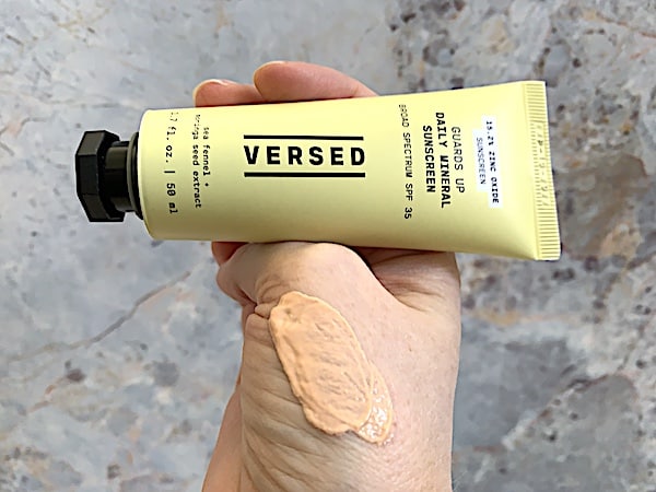 Versed Guards Up Daily Mineral Sunscreen Broad Spectrum SPF 35 Sampled