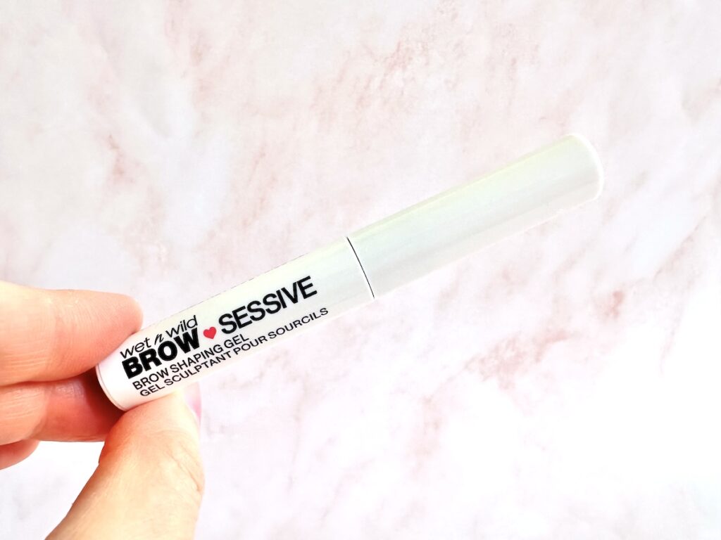 Wet N Wild Brow-Sessive Brow Shaping Gel in the shade Blonde, handheld.