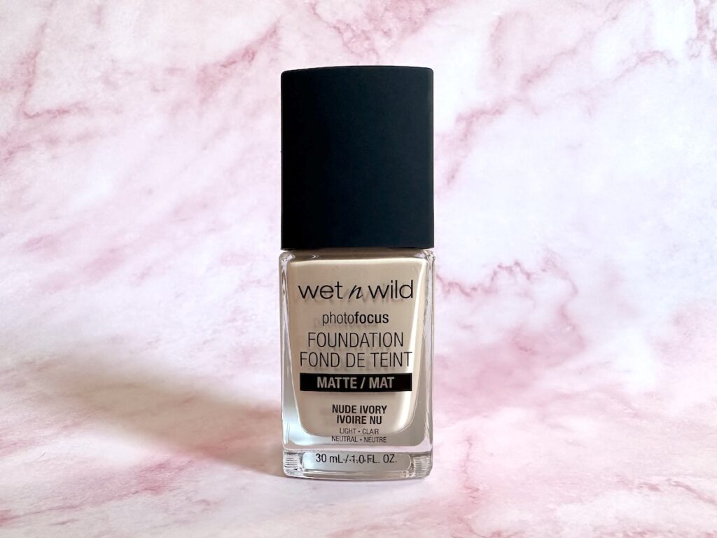 Wet n Wild Photo Focus Matte Foundation in the shade Nude Ivory.