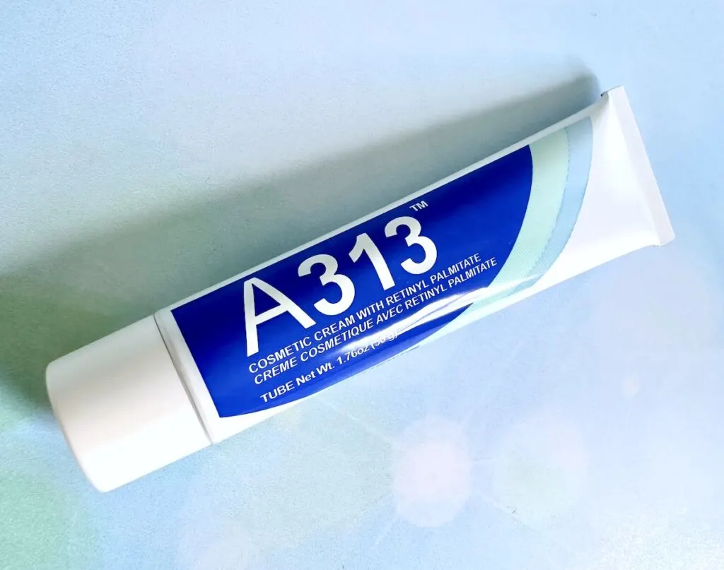 A313 Cosmetic Cream With Retinyl Palmitate, flatlay.