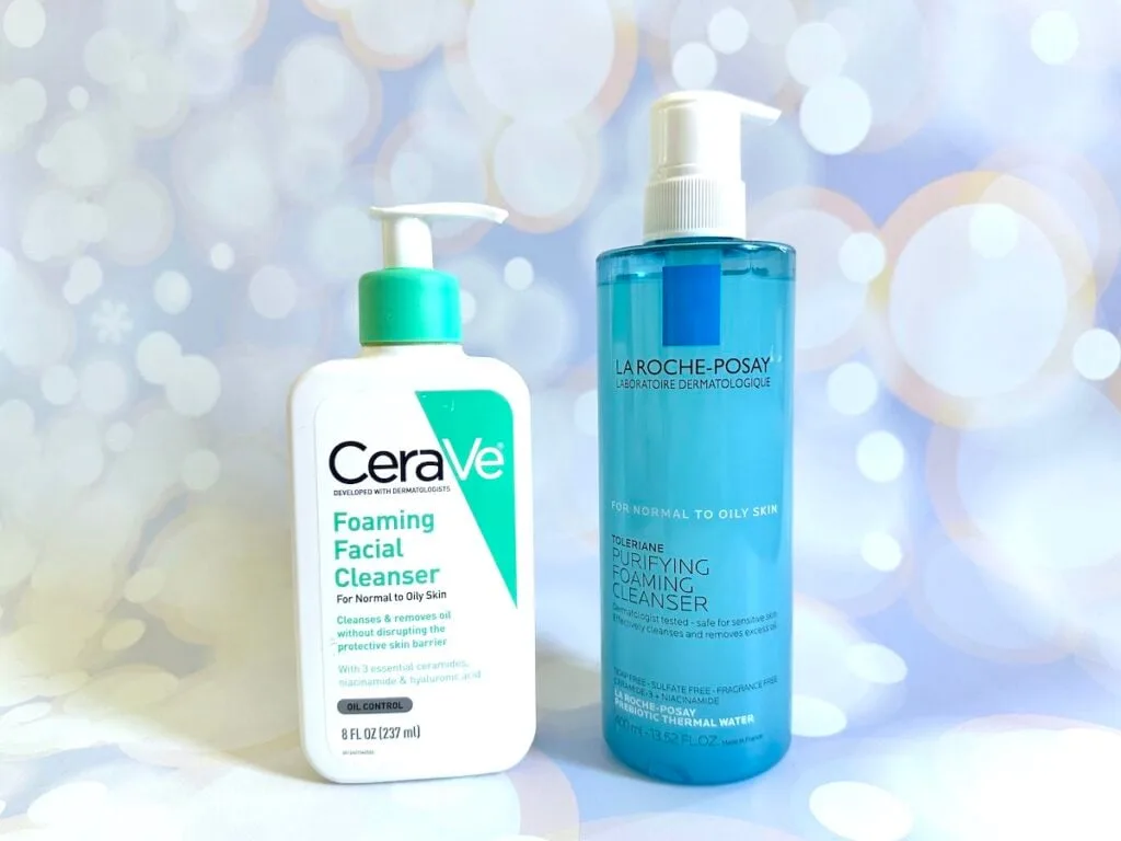 CeraVe Foaming Facial Cleanser vs La Roche-Posay Toleriane Purifying Foaming Facial Cleanser.