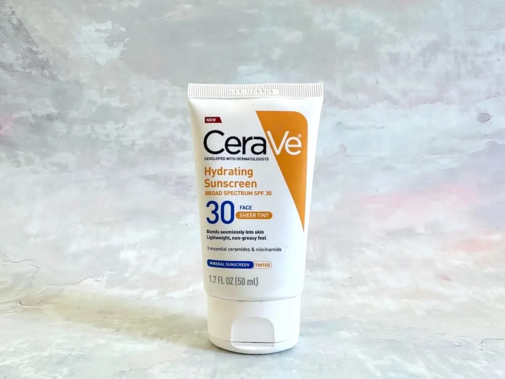 CeraVe Hydrating Mineral Sunscreen SPF 30 Sheer Tint