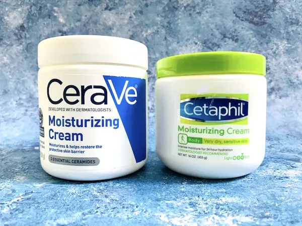 CeraVe Moisturizing Cream and Cetaphil Moisturizing Cream