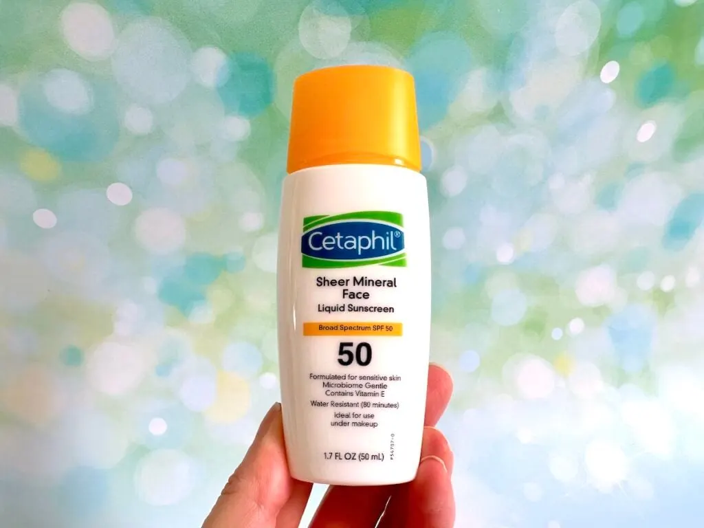 Cetaphil Ultra Sheer Mineral Sunscreen, handheld.