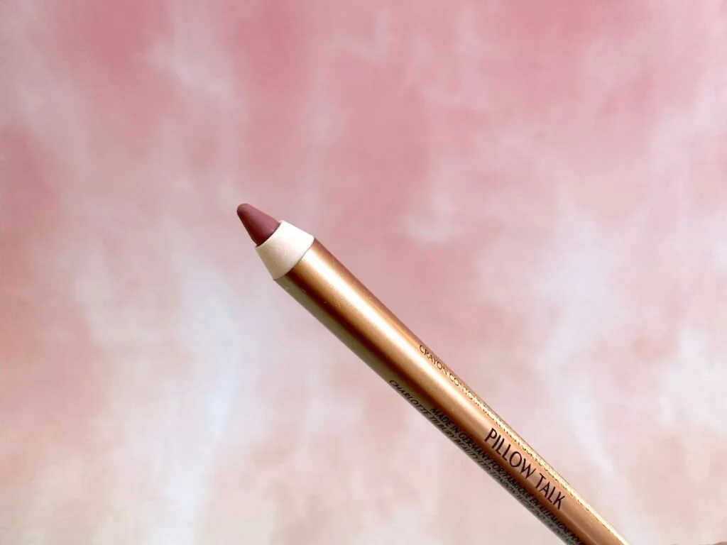 Charlotte Tilbury Pillow Talk Lip Cheat Lip Liner with cap removed.