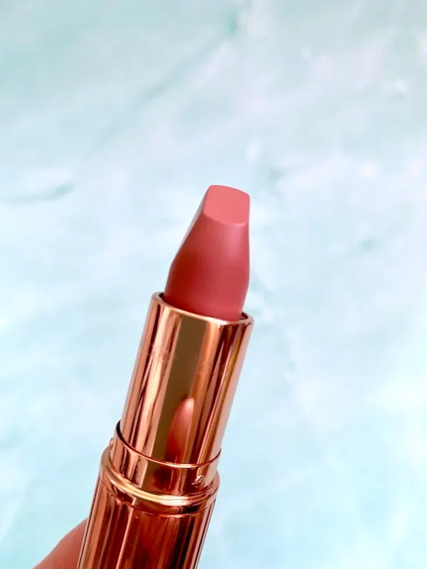 Charlotte Tilbury Pillow Talk Lipstick opened.