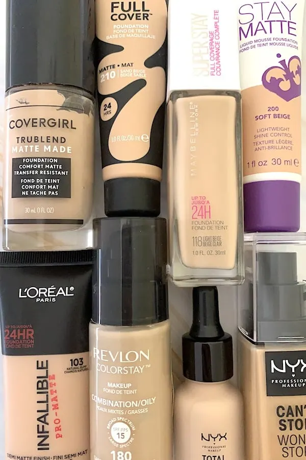 Drugstore full coverage foundations for oily skin