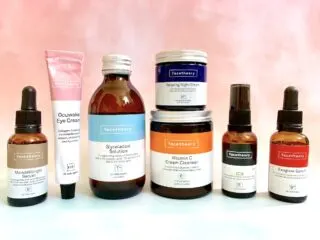 Facetheory Review: cleanser, toner, serums, eye cream and moisturizer.