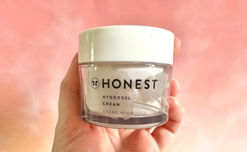 Honest Hydrogel Cream, handheld.