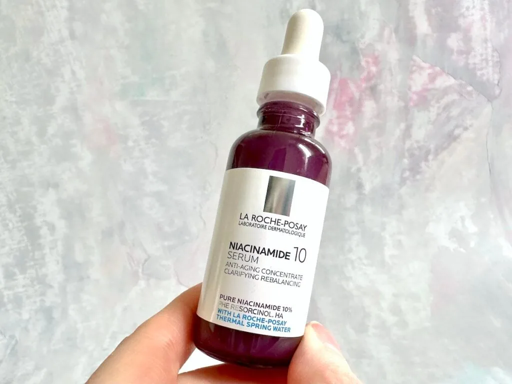 La Roche-Posay Niacinamide 10 Serum, handheld.