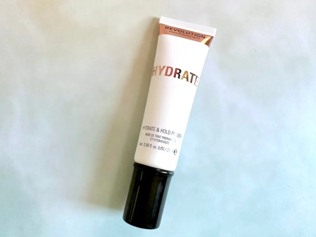 Makeup Revolution Hydrate Primer flatlay.