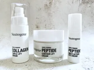 Neutrogena Rapid Firming Collagen Triple Lift Face Serum, Peptide Multi Action Eye Cream and Peptide Contour Lift Face Cream