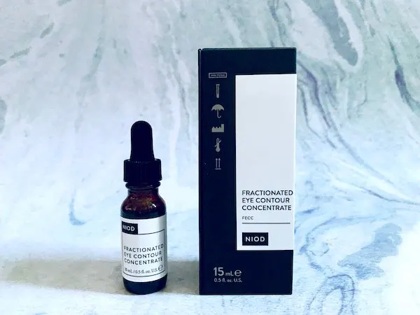 NIOD Fractionated Eye Contour Concentrate serum and box