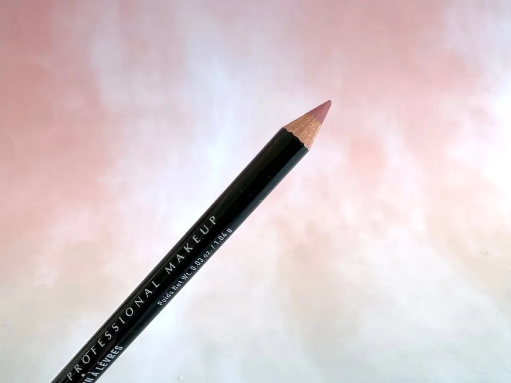 NYX Lip Pencil in the shade Peekaboo Neutral with cap removed.