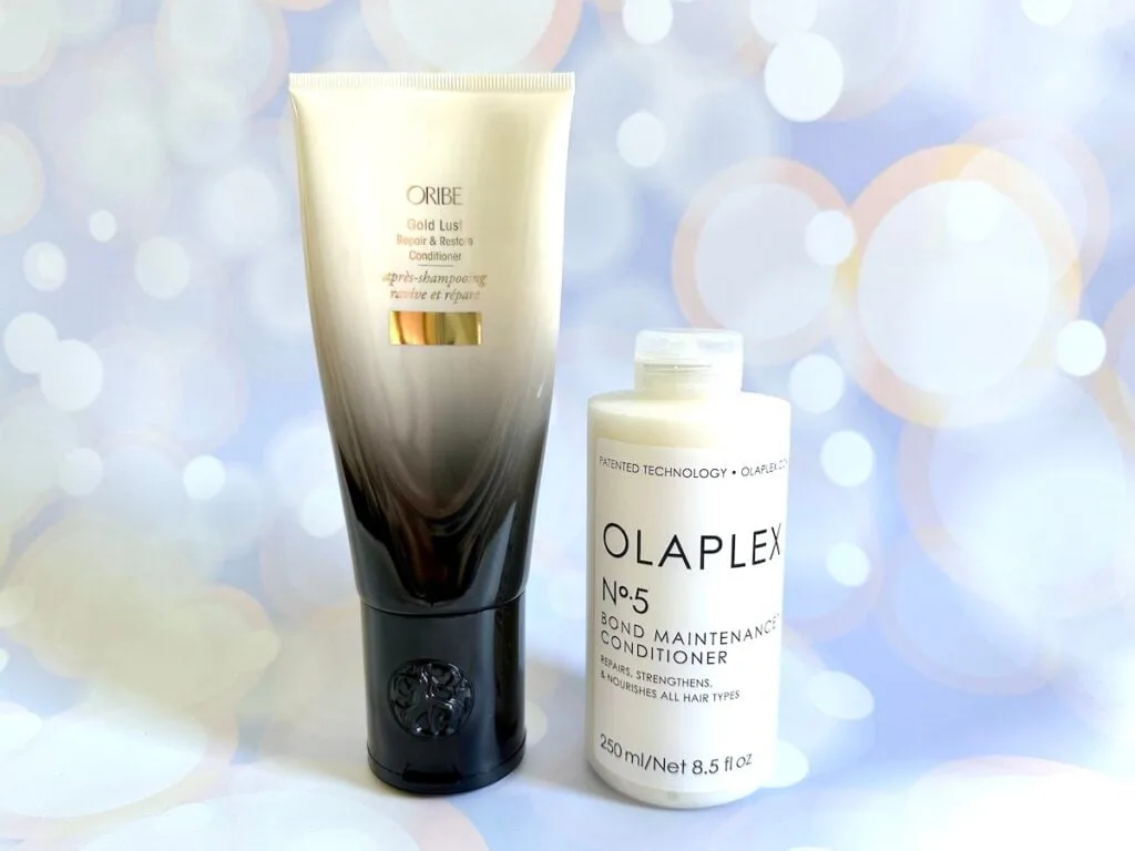 Oribe Gold Lust Repair & Restore Conditioner vs Olaplex No. 5 Bond Maintenance Conditioner.