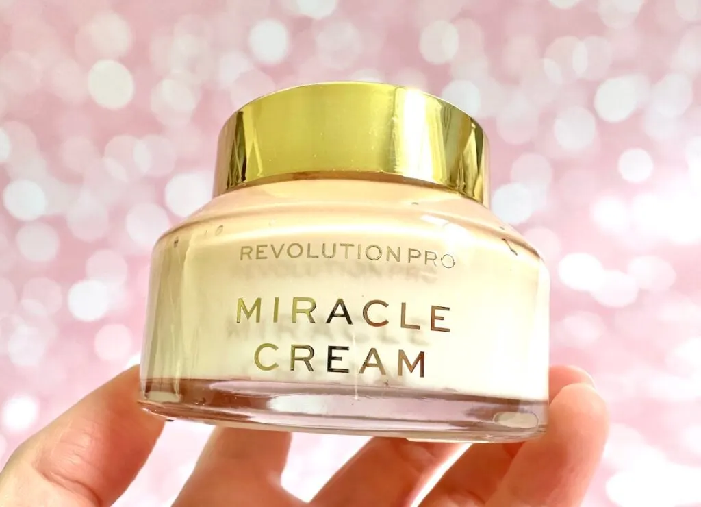 Revolution Pro Miracle Cream, handheld.