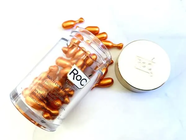 Roc Multi Correxion Revive + Glow Night Serum Capsules Opened