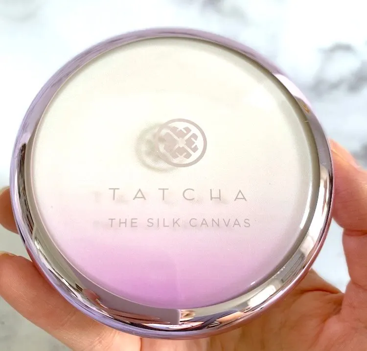 Tatcha The Silk Canvas Primer handheld.