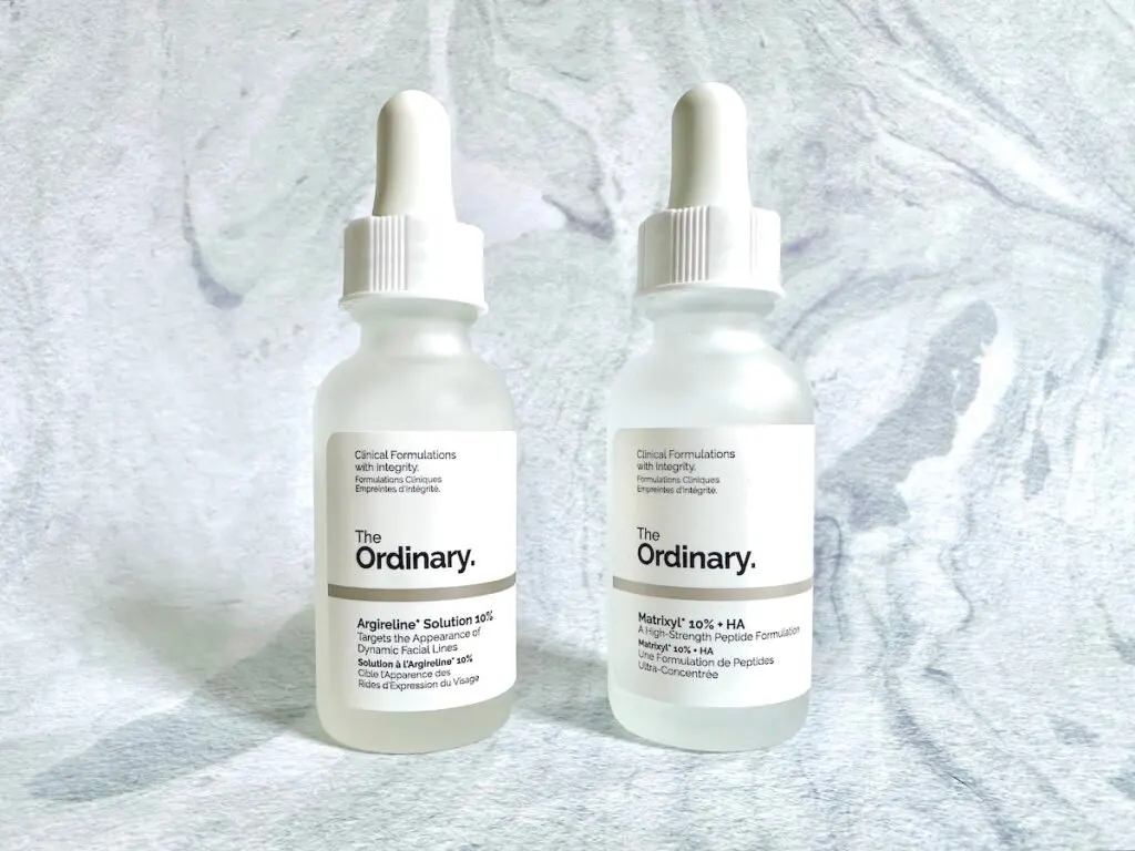 The Ordinary Argireline Solution 10% and The Ordinary Matrixyl 10% + HA serums