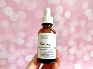 The Ordinary Ascorbyl Tetraisopalmitate Solution 20%, handheld.