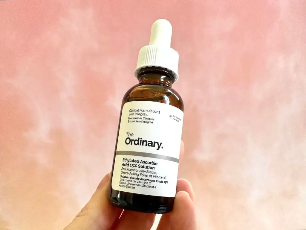 The Ordinary Ethylated Ascorbic Acid 15% Solution, handheld.