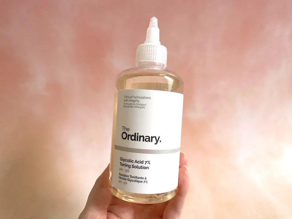 The Ordinary Glycolic Acid 7% Toning Solution, handheld.