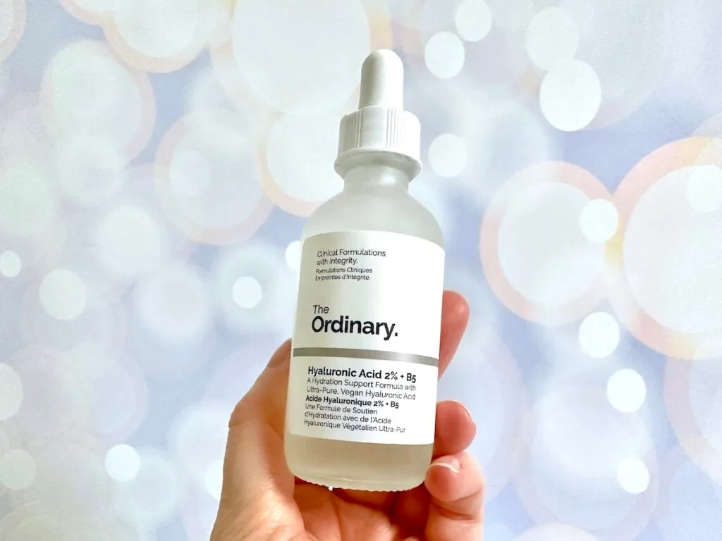 The Ordinary Hyaluronic Acid 2% + B5, handheld.