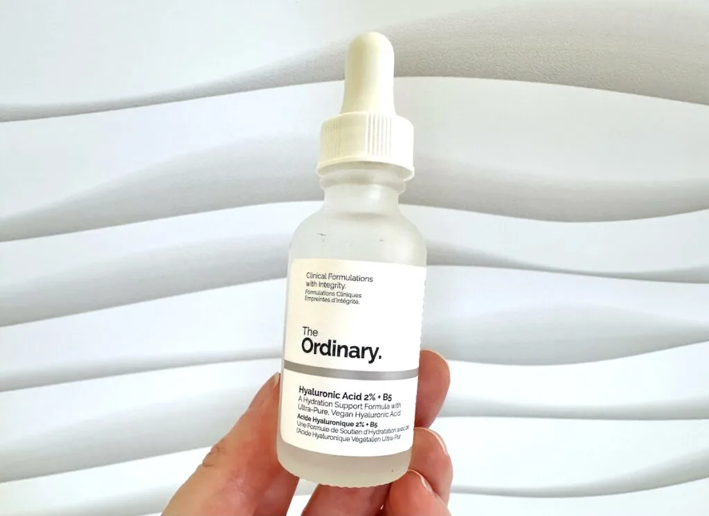 The Ordinary Hyaluronic Acid 2% + B5, handheld.