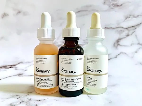 The Ordinary Cruelty-Free Serums: Lactic Acid, Rosehip Oil and "Buffet"