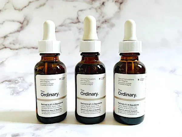 The Ordinary Retinol in Squalane: 0.2%, 0.5% and 1%