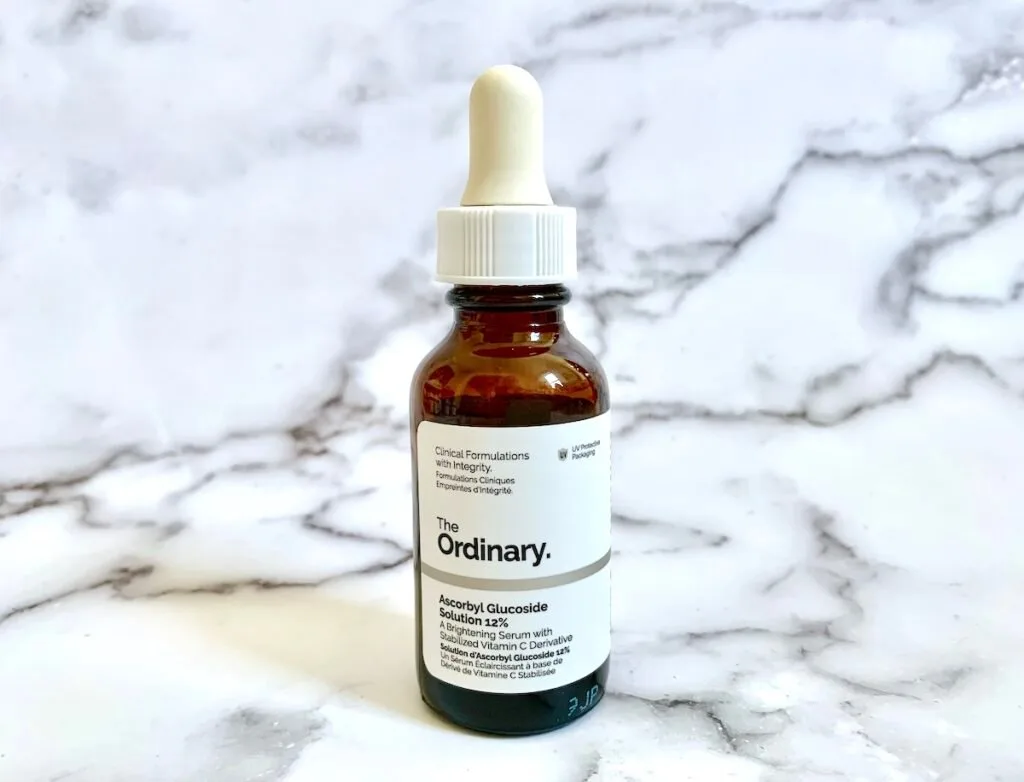 The Ordinary Water-Based Vitamin C Serum: Ascorbyl Glucoside Solution 12%.